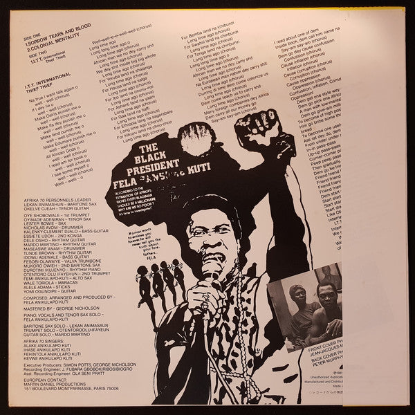 Fela Kuti = Fela Kuti : Black President = ブラック・プレジデント (LP, Comp)