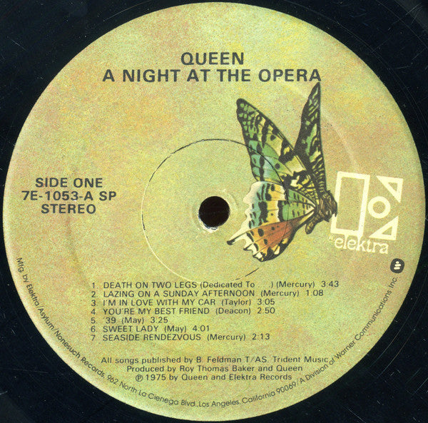 Queen : A Night At The Opera (LP, Album, SP )