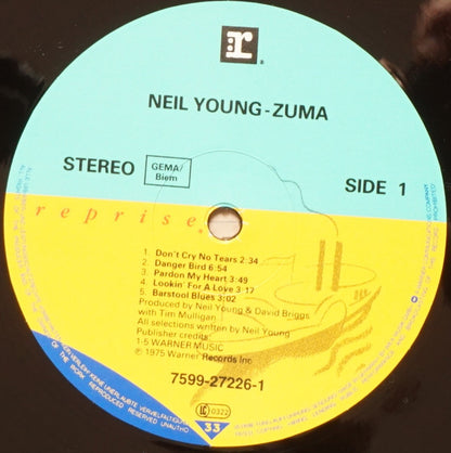 Neil Young & Crazy Horse : Zuma (LP, Album, RE)
