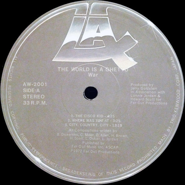 War : The World Is A Ghetto (LP, Album, RE)