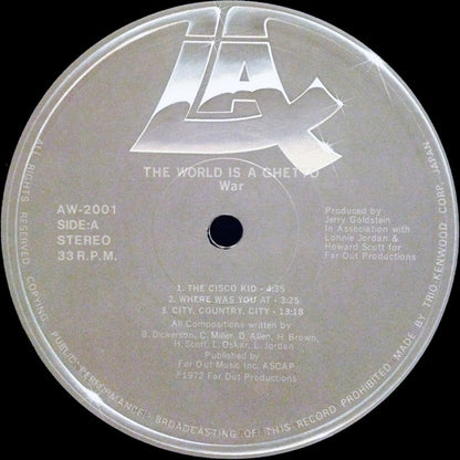 War : The World Is A Ghetto (LP, Album, RE)