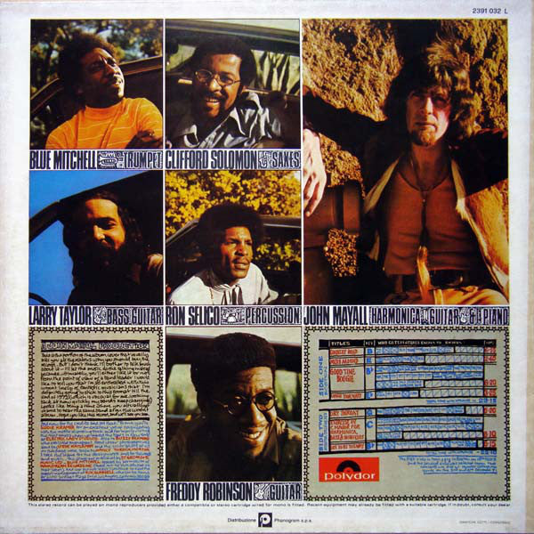 John Mayall : Jazz Blues Fusion (LP, Album, RP)