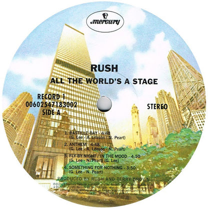Rush : All The World's A Stage (2xLP, Album, RE, 180)