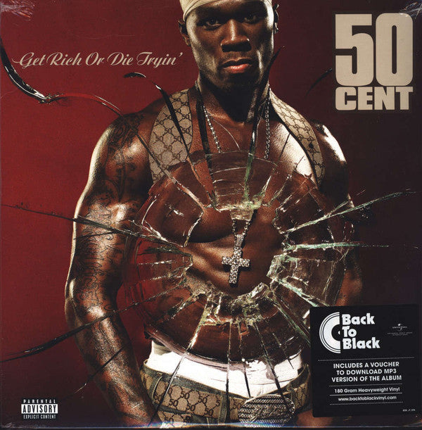 50 Cent : Get Rich Or Die Tryin' (2xLP, Album, RE, 180)