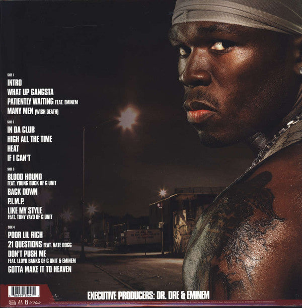 50 Cent : Get Rich Or Die Tryin' (2xLP, Album, RE, 180)