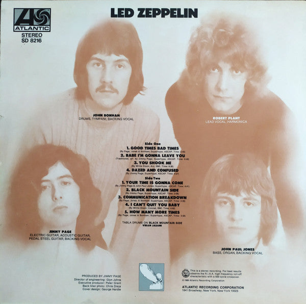 Led Zeppelin : Led Zeppelin (LP, Album, RP)