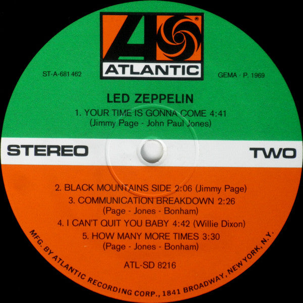 Led Zeppelin : Led Zeppelin (LP, Album, RP)