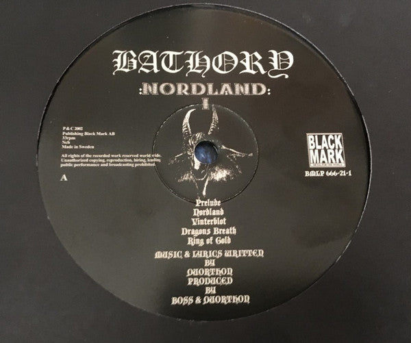 Bathory : Nordland I & II (2xLP, Comp, RE, 180)