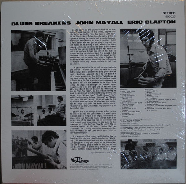 John Mayall With Eric Clapton : Blues Breakers (LP, Album, Ltd, RE, Blu)