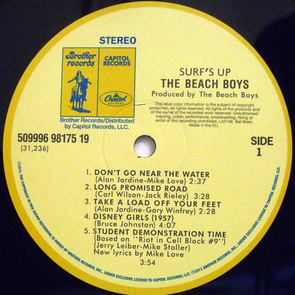 The Beach Boys : Surf's Up (LP, Album, RE, RM, 180)