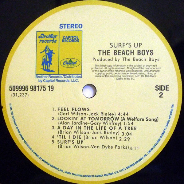 The Beach Boys : Surf's Up (LP, Album, RE, RM, 180)