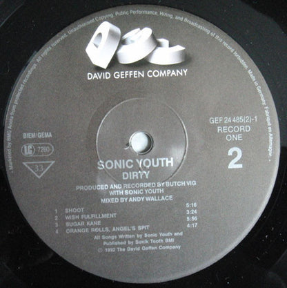 Sonic Youth : Dirty (2xLP, Album)