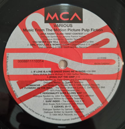Various : Pulp Fiction (Music From The Motion Picture) (LP, Album, Comp, RE, RM, 180)