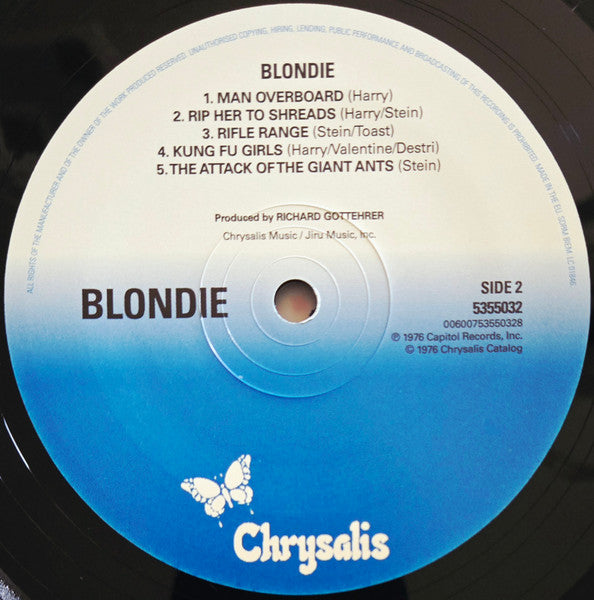 Blondie : Blondie (LP, Album, RE, 180)