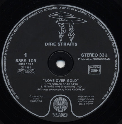 Dire Straits : Love Over Gold (LP, Album)