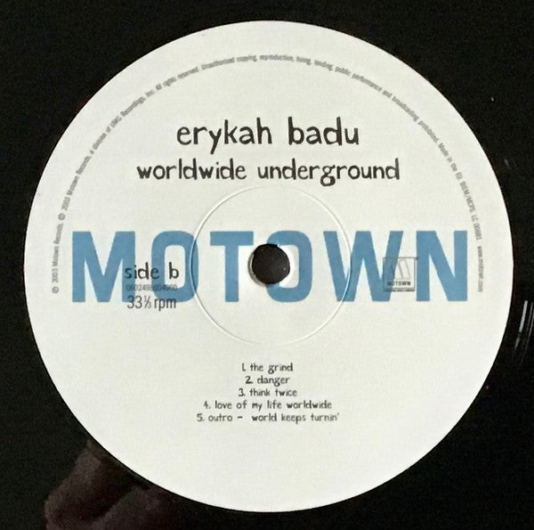 Erykah Badu : Worldwide Underground (LP, Album)