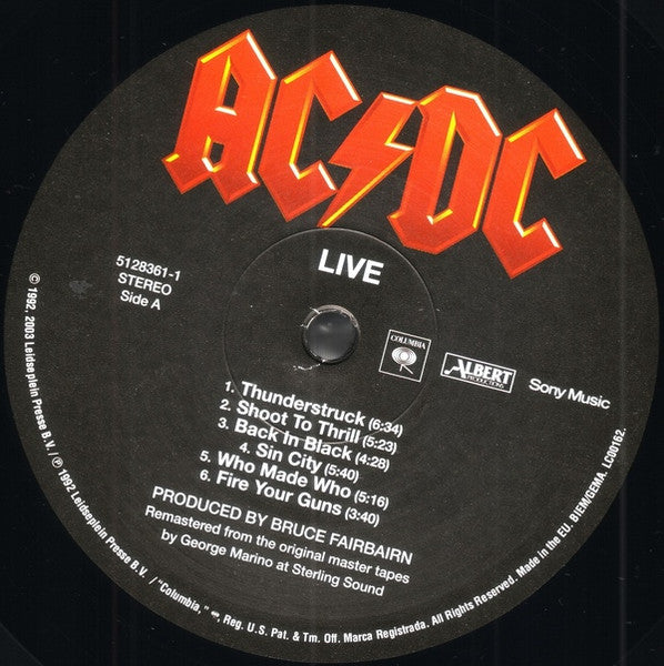 AC/DC : Live (2xLP, Album, RM, RP, Spe)