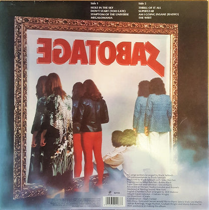 Black Sabbath : Sabotage (LP, Album, RE, 180 + CD, Album, RE)