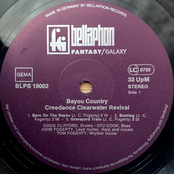 Creedence Clearwater Revival : Bayou Country (LP, Album, RP)