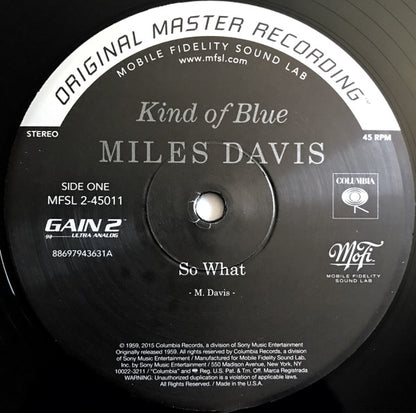 Miles Davis : Kind Of Blue (2x12", Album, RE, RM, 180 + Box, Ltd, Num, S/Editi)