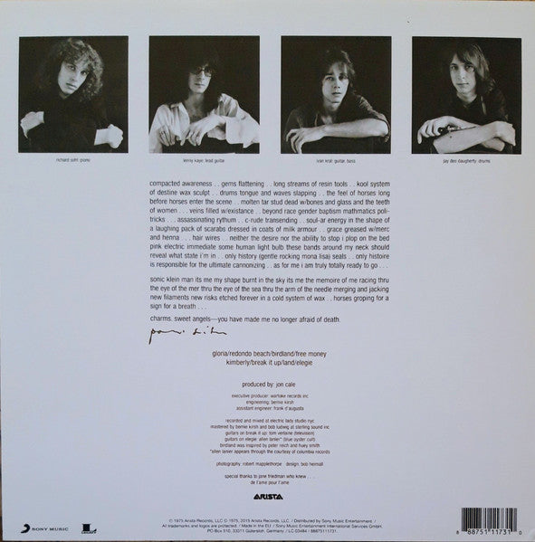 Patti Smith : Horses (LP, Album, RE, 180)