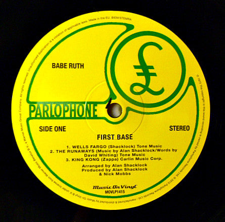 Babe Ruth : First Base (LP, Album, RE, 180)