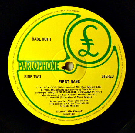 Babe Ruth : First Base (LP, Album, RE, 180)