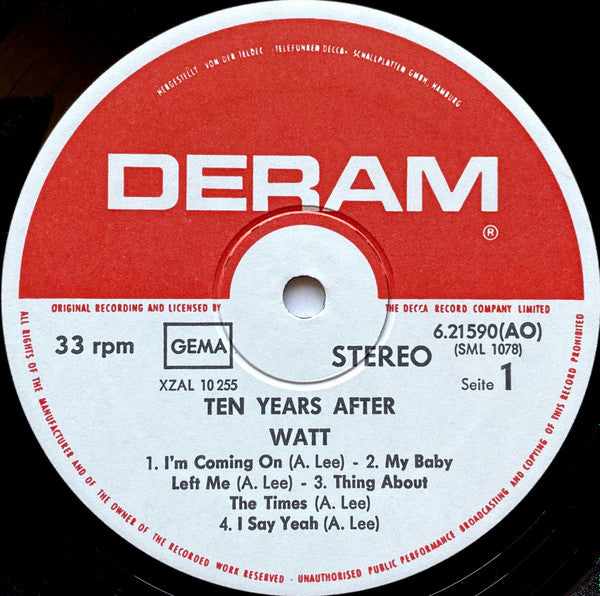 Ten Years After : Watt (LP, Album, RE)