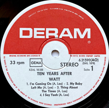 Ten Years After : Watt (LP, Album, RE)