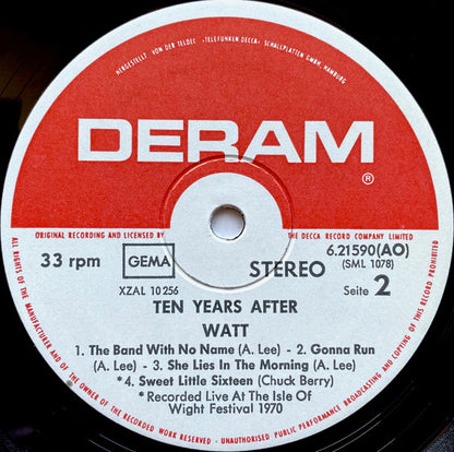 Ten Years After : Watt (LP, Album, RE)
