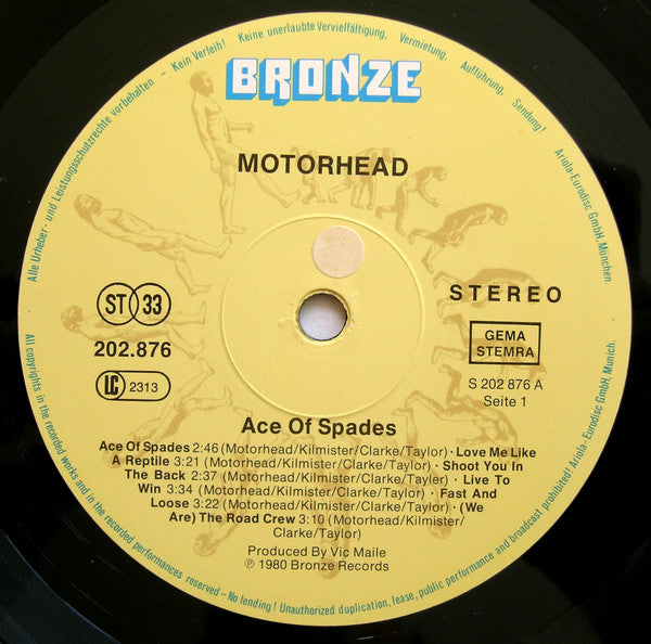 Motörhead : Ace Of Spades (LP, Album, RE)