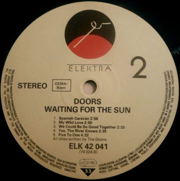 The Doors : Waiting For The Sun (LP, Album, RE)