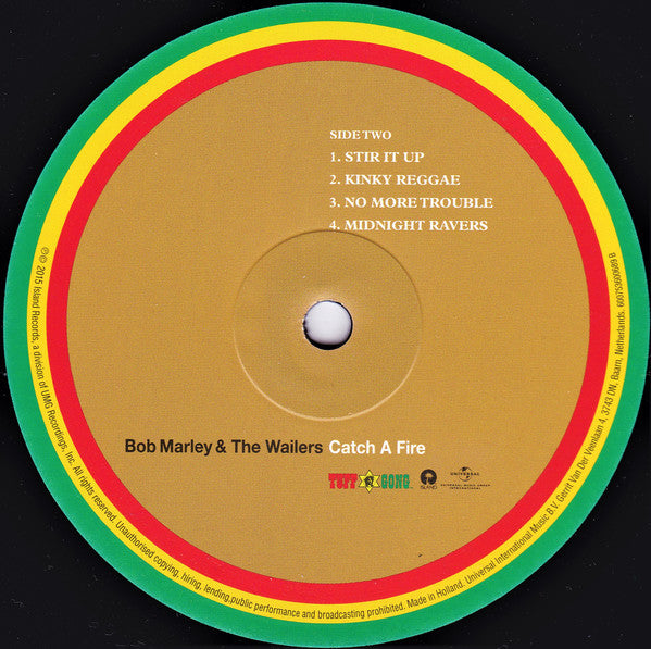 Bob Marley & The Wailers : Catch A Fire (LP, Album, RE, RM, 180)