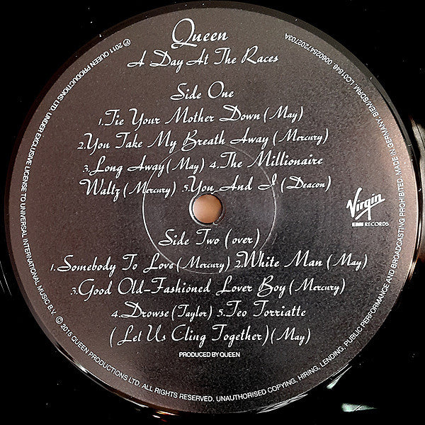 Queen : A Day At The Races (LP, Album, RE, RM, Gat)
