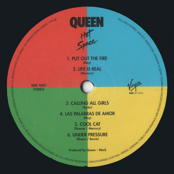 Queen : Hot Space (LP, Album, RE, RM, 180)