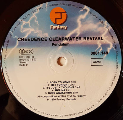 Creedence Clearwater Revival : Pendulum (LP, Album, RE)