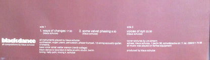 Klaus Schulze : Blackdance (LP, Album, RP)