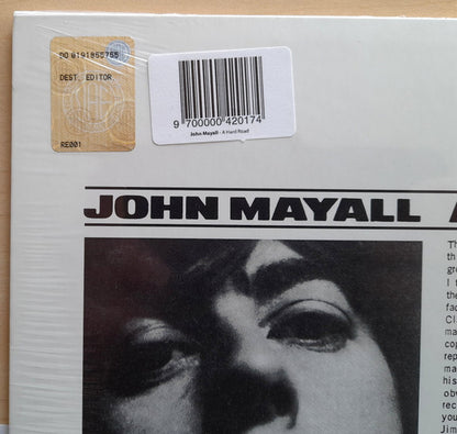 John Mayall & The Bluesbreakers : A Hard Road (LP, Album, RE, 180)