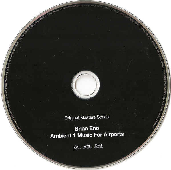 Brian Eno : Ambient 1 (Music For Airports) (CD, Album, RE, RM, Arv)