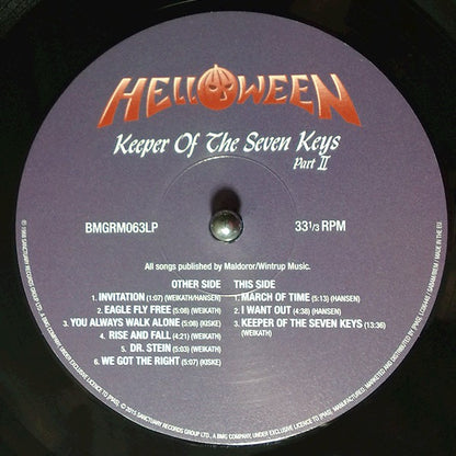 Helloween : Keeper Of The Seven Keys (Part II) (LP, Album, RE, Gat)