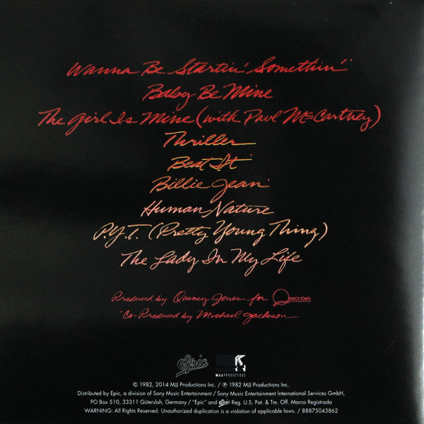 Michael Jackson : Thriller (CD, Album, RE, Son)