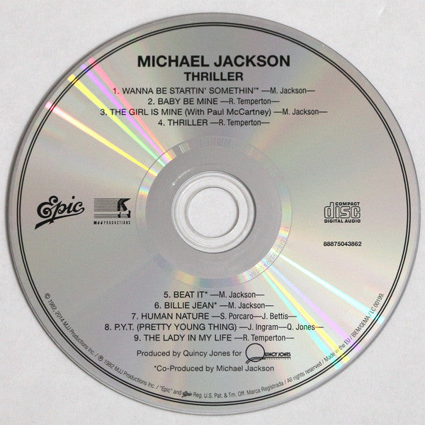 Michael Jackson : Thriller (CD, Album, RE, Son)