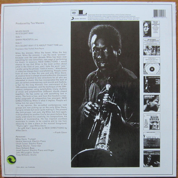 Miles Davis : In A Silent Way (LP, Album, RE, RP, 180)