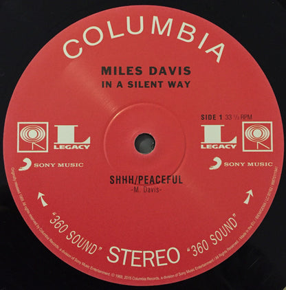 Miles Davis : In A Silent Way (LP, Album, RE, RP, 180)