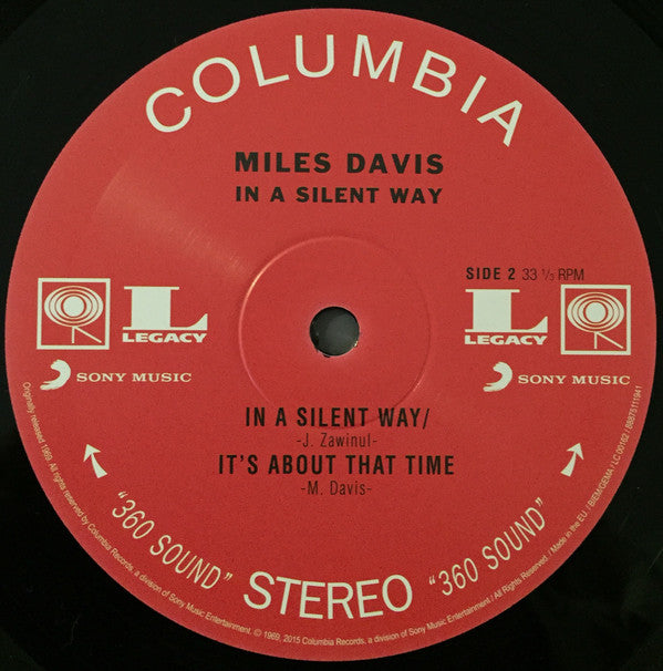 Miles Davis : In A Silent Way (LP, Album, RE, RP, 180)