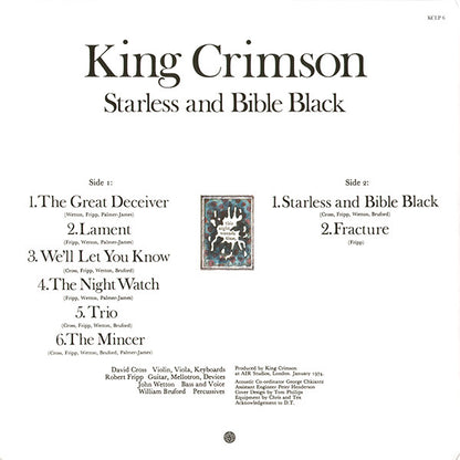 King Crimson : Starless And Bible Black (LP, Album, RE, 200)