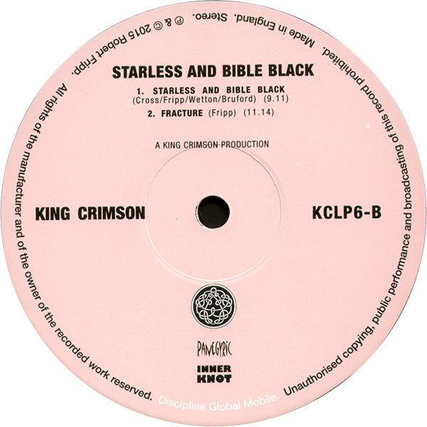 King Crimson : Starless And Bible Black (LP, Album, RE, 200)