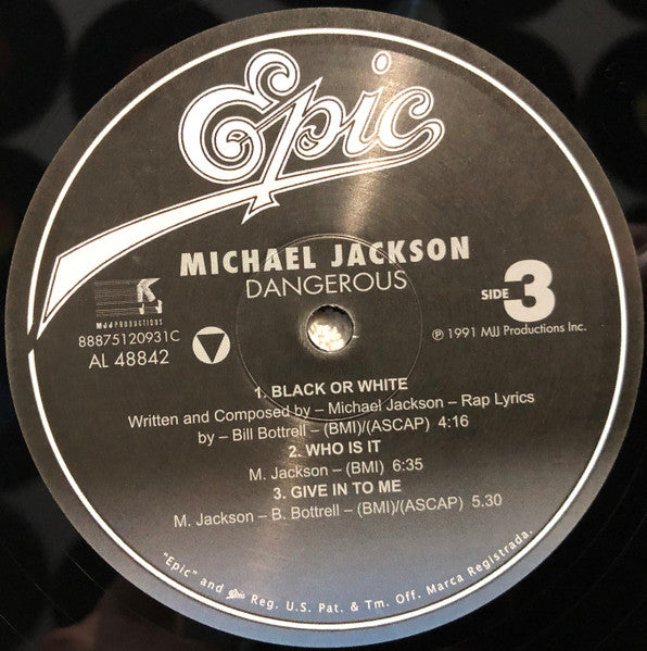 Michael Jackson : Dangerous (2xLP, Album, RE, 180)