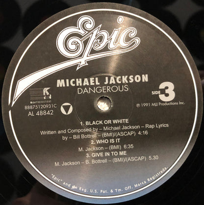 Michael Jackson : Dangerous (2xLP, Album, RE, 180)