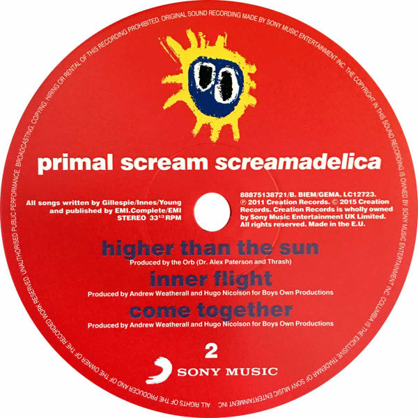 Primal Scream : Screamadelica (2xLP, Album, RE, RP, Gat)